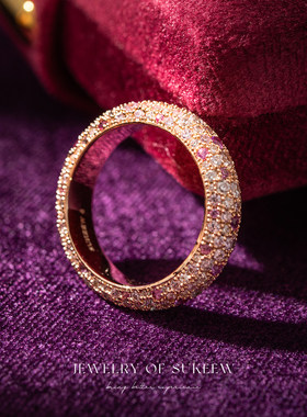 SUKEEW/酥可轻奢高级感排钻戒指