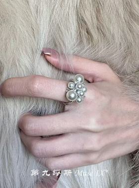 绝美!满天星闪钻戒指新款气质时尚轻奢小众设计高级感食指戒指环