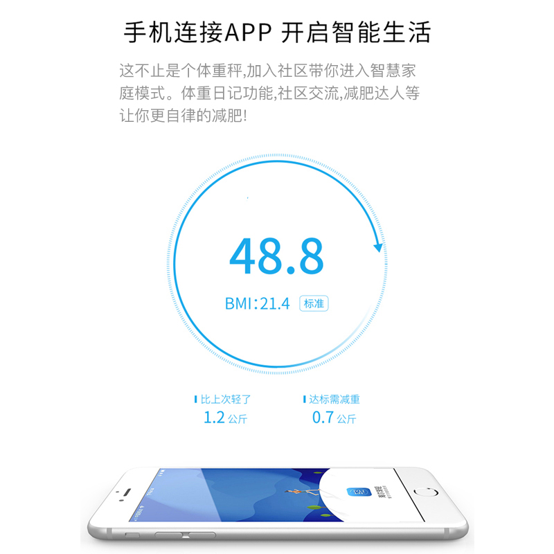 智能体重秤高精准充电电子称家用小型人体称重高精度一体机电池 - 图0