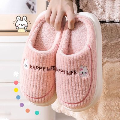 买一送一棉拖鞋女士冬季新款