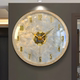 Light luxury wall clock 2025 new living room decoration creative clock modern simple atmosphere advanced wall clock silent