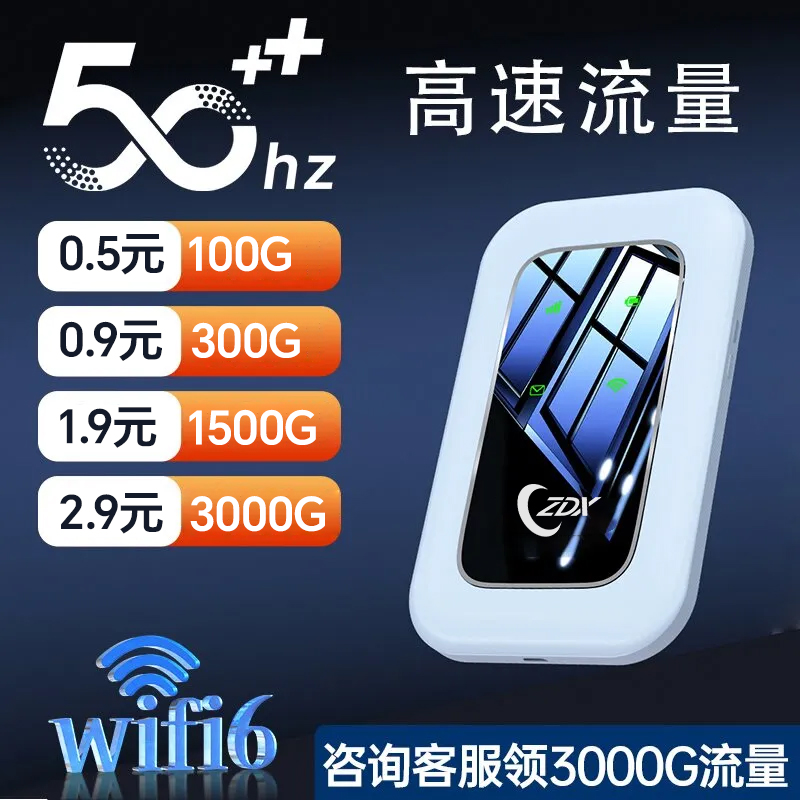 随身带wifi无需插电上网户外直播随身携带宿舍租房工地无线路由器流量全国全网通套餐网速网络智能高速立减 - 图1