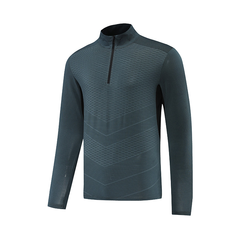 OVJF2025新款立领健身男士长袖半拉链运动T恤户外跑步弹力速干衣,淘宝优惠券,粉丝福利购,淘宝优惠卷