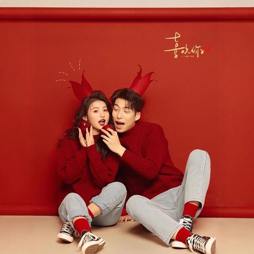 大码毛衣大红色男冬季高级感针织衫情侣装外套内搭圣诞新年情侣款 - 图3