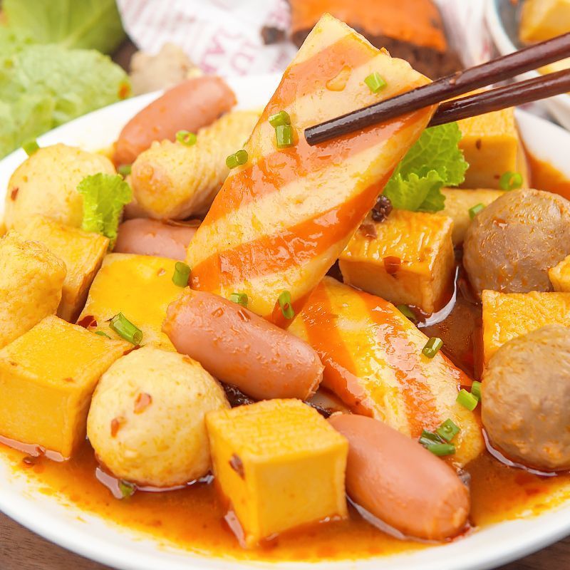 Hot pot meatballs combo pack mixed beef meatballs Oden Malatang barbecue ingredients base set assorted