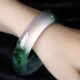 Genuine jade bracelet, emerald jade bracelet, special price women's ice type floating flower jade bracelet in gift box