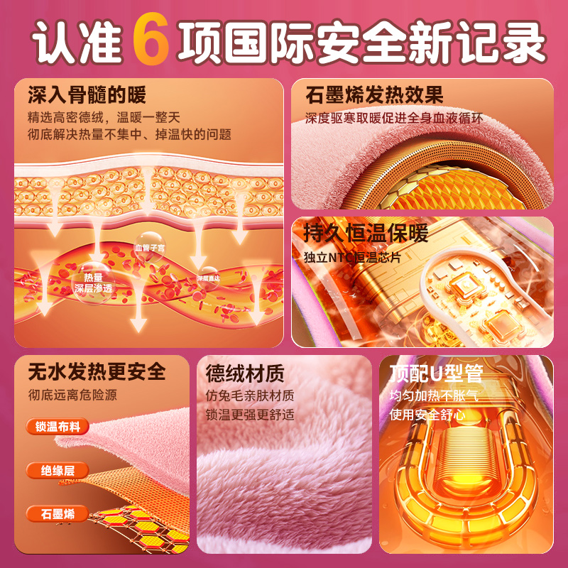 三丽鸥电热水袋充电暖水袋电暖手宝热暖宝宝保暖热敷防爆2025新款 - 图3