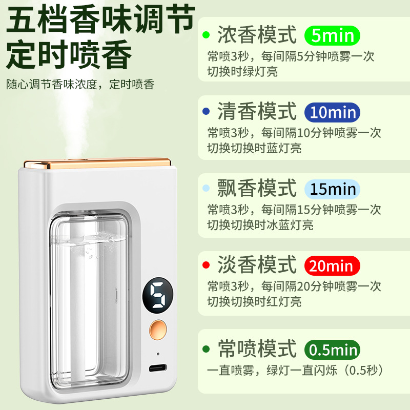 香薰机自动喷香家用室内持久卧室空气清新剂除臭神器精油雾化新款 - 图2