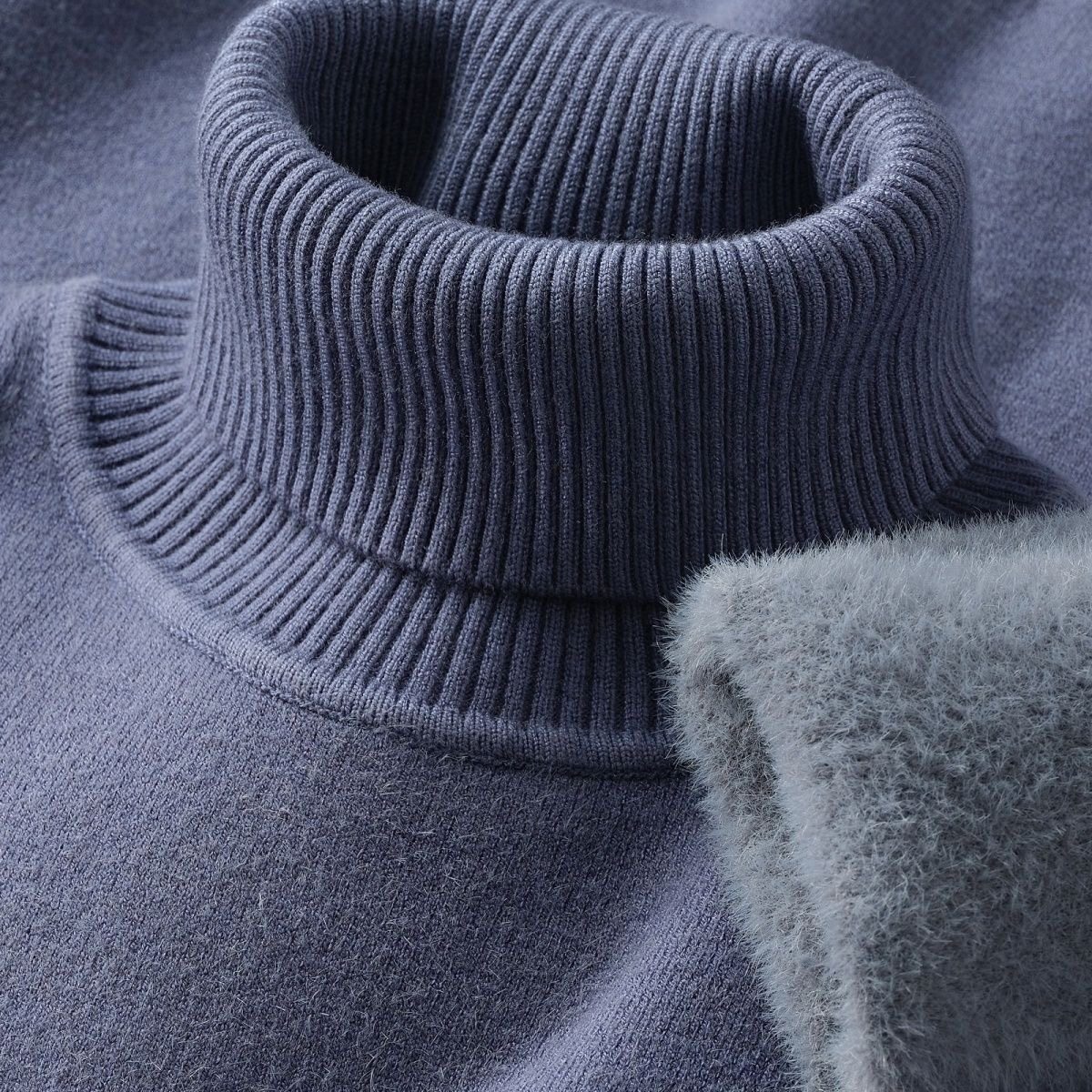 男士针织衫绒保暖高领毛衣秋冬加绒中老年上装内搭打底毛线衣发热,淘宝优惠券,粉丝福利购,淘宝优惠卷