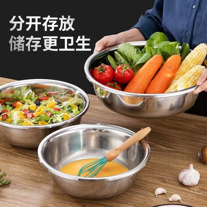 不锈钢盆菜盆家用特厚和面反边大盆洗脸盆商用大号盆洗澡洗衣厚盆,淘宝优惠券,粉丝福利购,淘宝优惠卷