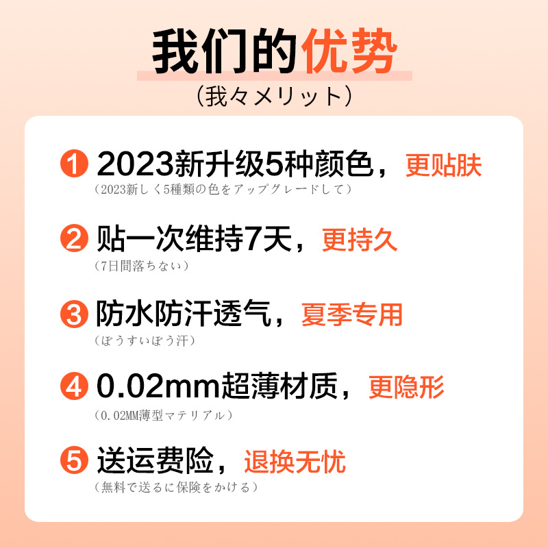 日本纹身遮盖贴遮疤痕隐形贴神器肉色遮挡遮瑕胎记凹凸疤皮肤伤疤 - 图0