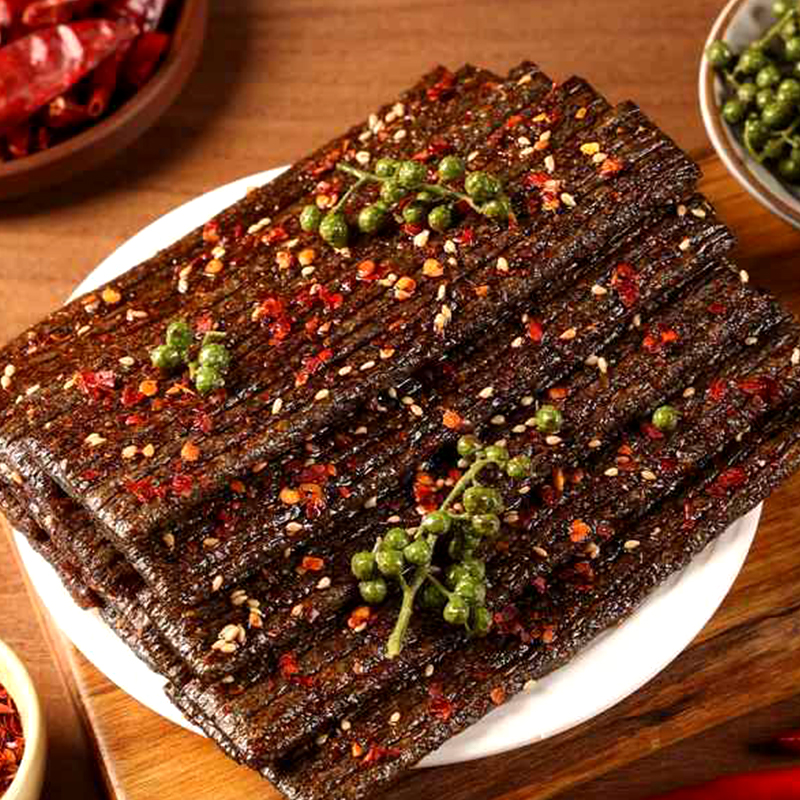 藤椒辣条多种口味好吃素肉休闲追剧必备解馋小零食