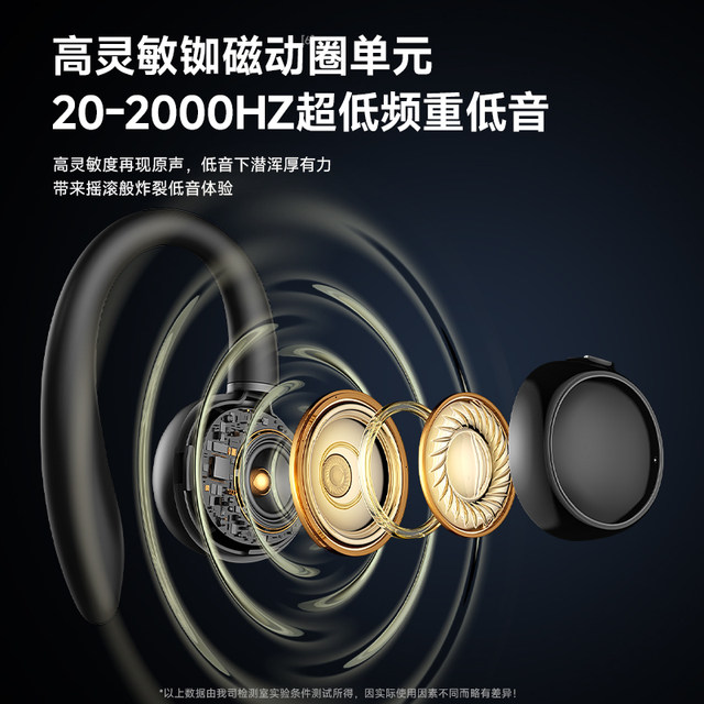 Ear-mounted Bluetooth headset wireless air bone conduction sports ultra-long battery life 2026 new in-ear high quality