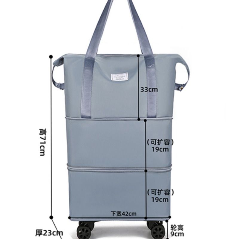 带万向轮的旅行包旅游收纳袋可折叠行李箱女轻便大容量拉杆行李包
