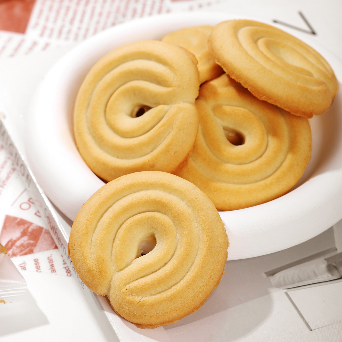 丹麦风味曲奇饼干礼盒装送礼品春节新年零食品过年货必备走亲戚