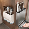 Household wall-mounted knife rack storage rack kitchen knife storage rack kitchen knife storage chopstick cage chopsticks wall countertop