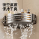 Bathroom storage rack without punching holes on the bathroom wall suction cup triangle basket toilet bathroom shower gel storage rack