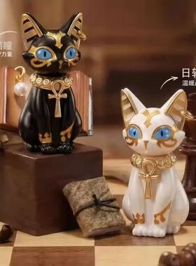 2026新款之瞳法老猫咪安卡串珠项链高颜值设计高级感精致饰品棕色