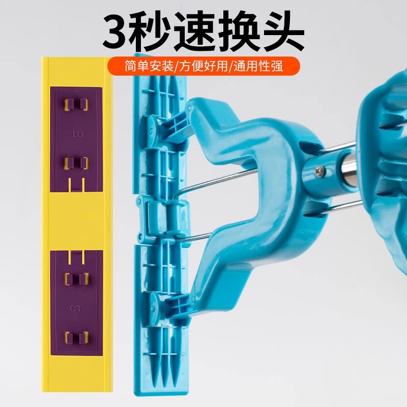 拖把头对折式升级新款海绵替换头通用2025替换装胶棉拖布头墩布头 - 图0