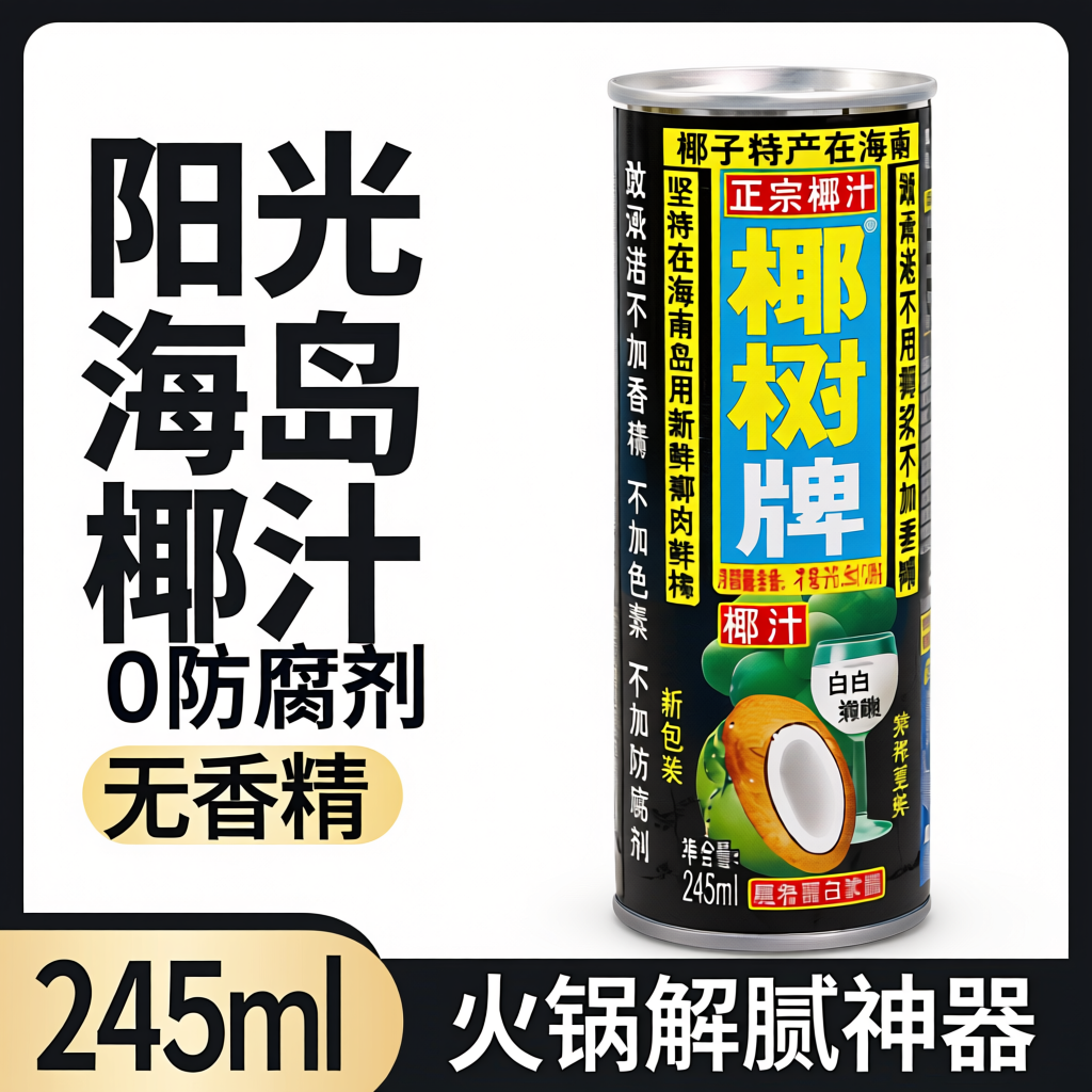 椰树牌【椰树椰汁245ml*12罐】