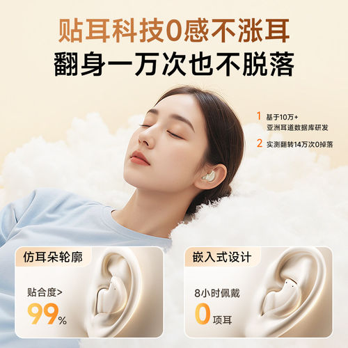 睡眠降噪耳机助眠专用无线蓝牙入耳式侧睡隔音睡觉2026新款超强-图0