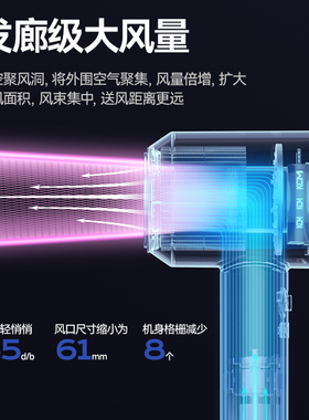本博吹风机负离子护发家用大风力