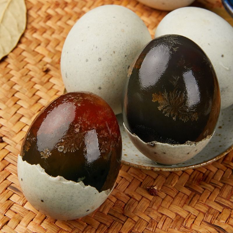 10枚松花蛋20枚溏心皮蛋鸭蛋变蛋无铅工艺即食溏心 - 图2