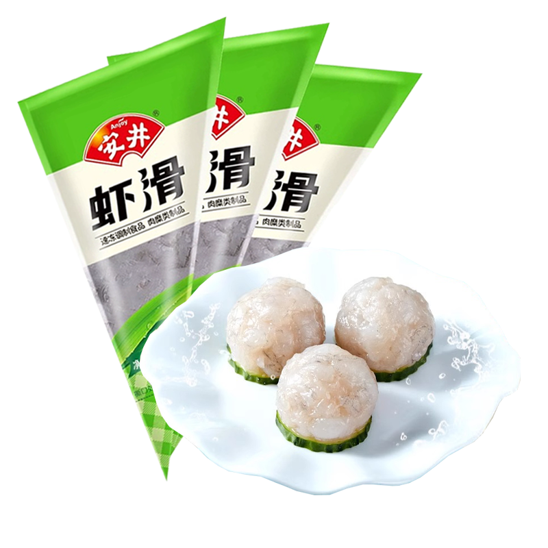 安井虾滑150g火锅食材挤袋虾仁麻辣烫关东煮鱼豆腐鱼籽包丸子鱼滑,淘宝优惠券,粉丝福利购,淘宝优惠卷