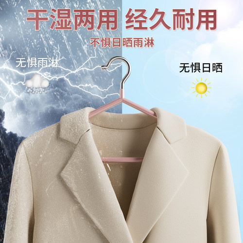 加粗加厚衣架家用挂衣护肩角不起鼓包洗衣服晾晒学生宿舍专用撑子 - 图2