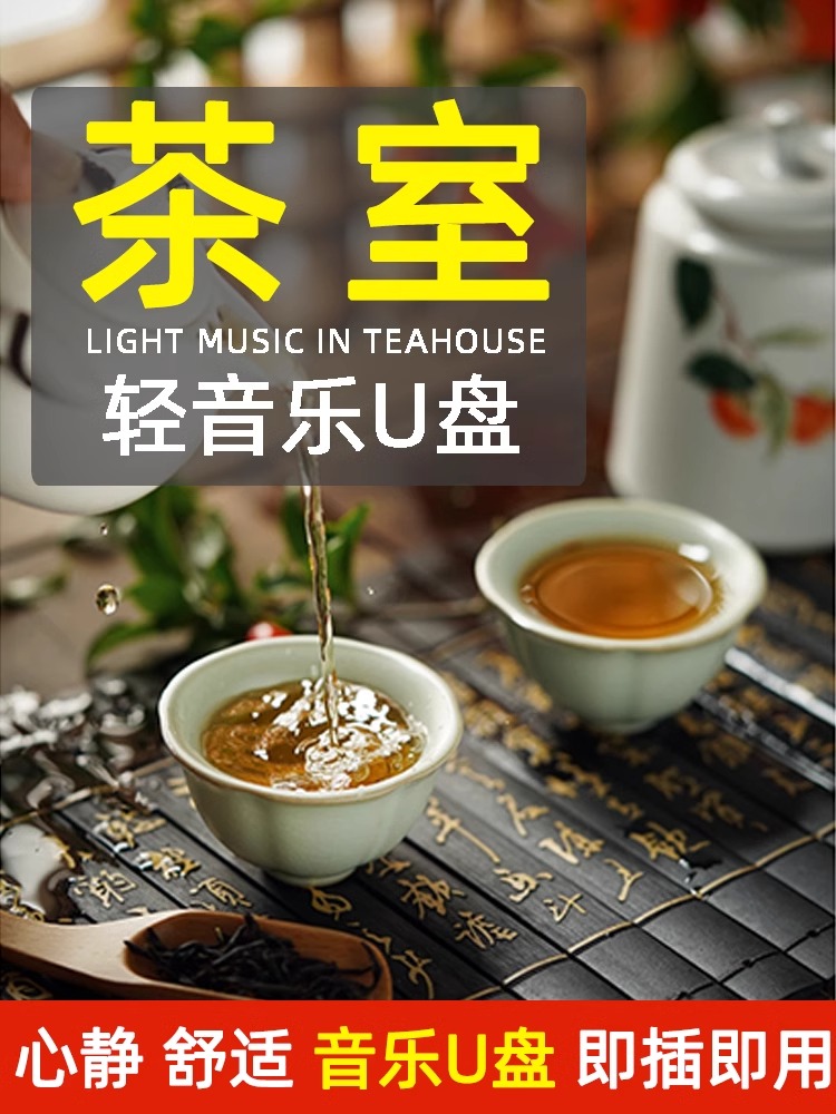 轻音乐u盘歌曲休闲纯古典高音质音乐优盘茶室养生馆防水无损餐厅 - 图0