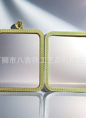 新款祥云双面六字唐卡盒嘎乌盒吊坠镀金复古镀银唐卡壳批发防水