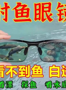 德国进口钓鱼看漂专用偏光眼镜夹片男射鱼看水底神器水下变色高清