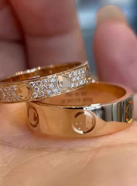 经典LOVE钉子戒指女50分钻婚戒