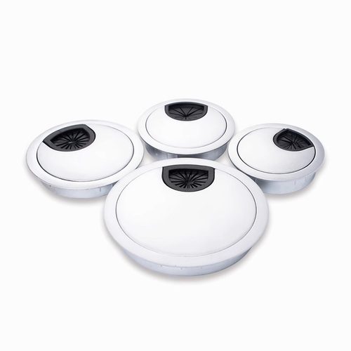 电脑办公桌穿线孔盖板桌面走线盒封口盖书桌装饰圈开孔圆孔盖线盖 - 图0