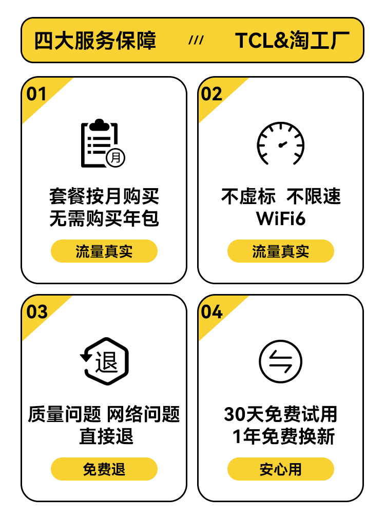 免插卡tcl随身wifi移动无线wi-fi纯流量上网卡托网络热点便携式4G路由器车载租房宽带wilf2024新款 - 图2