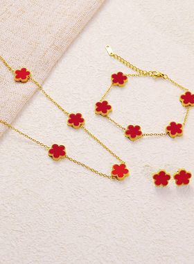 时尚五花小众御姐风网格型钛钢耳环女生气质简约个性复古耳饰品