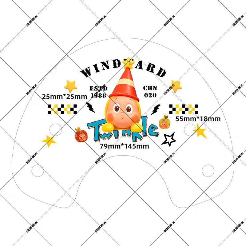 适用于电动摩托车星星人风挡装饰贴卡通可爱防水划痕遮挡贴纸,淘宝优惠券,粉丝福利购,淘宝优惠卷