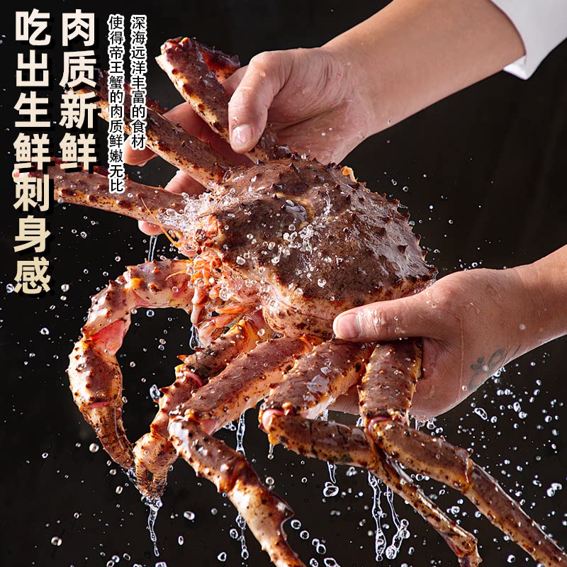 俄罗斯帝王蟹鲜活冷冻特大10斤皇帝蟹帝皇蟹海鲜水产螃蟹长脚蟹