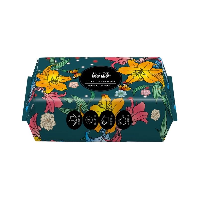 国风洗脸巾一次性纯棉擦脸洁面巾干湿两用擦脸巾絮棉柔巾母婴洗面
