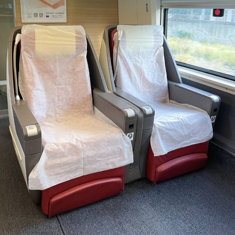 一次性座椅套高铁飞机动车旅行加厚隔脏坐垫保护罩火车卧铺印花 - 图0