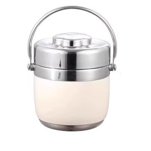 304不锈钢保温饭盒桶学生食品级双层便携大容量带饭真空食堂长效 - 图3