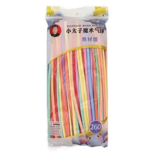 2g小太子260长条气球100装魔术汽球编织百变造型街卖派对充气打气 - 图3