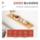 Solid wood wall storage rack without punching, one-line partition bracket living room background wall display rack storage artifact wall