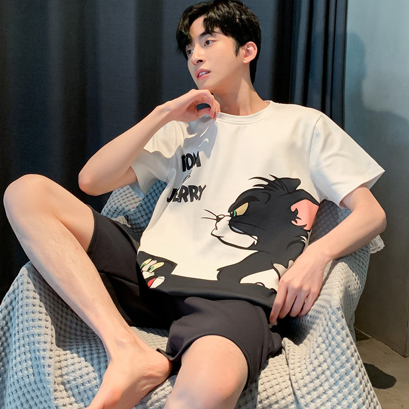 男士2022年夏季短袖新款卡通睡衣 天天特卖工厂店睡衣/家居服套装