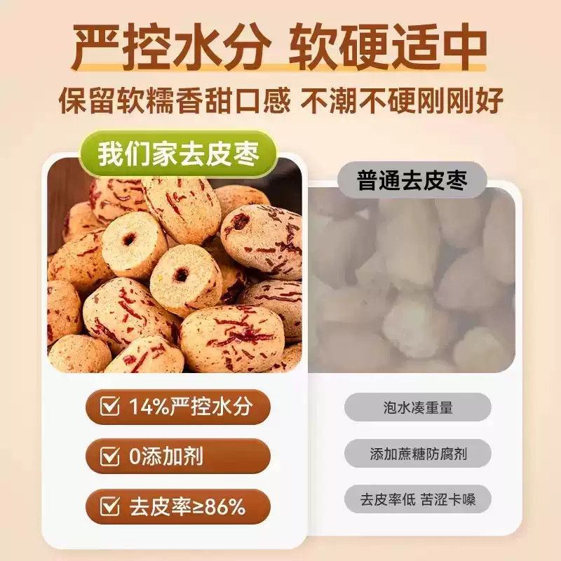 去皮去核红枣婴儿宝宝辅食脱皮新疆特产大灰枣官方旗舰店无核袋装,淘宝优惠券,粉丝福利购,淘宝优惠卷
