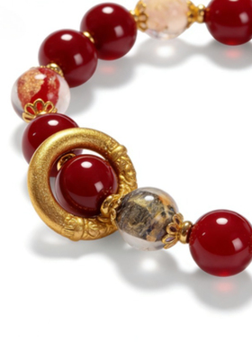 朱砂琉璃多宝手串女轻奢小众设计高级感手链正品