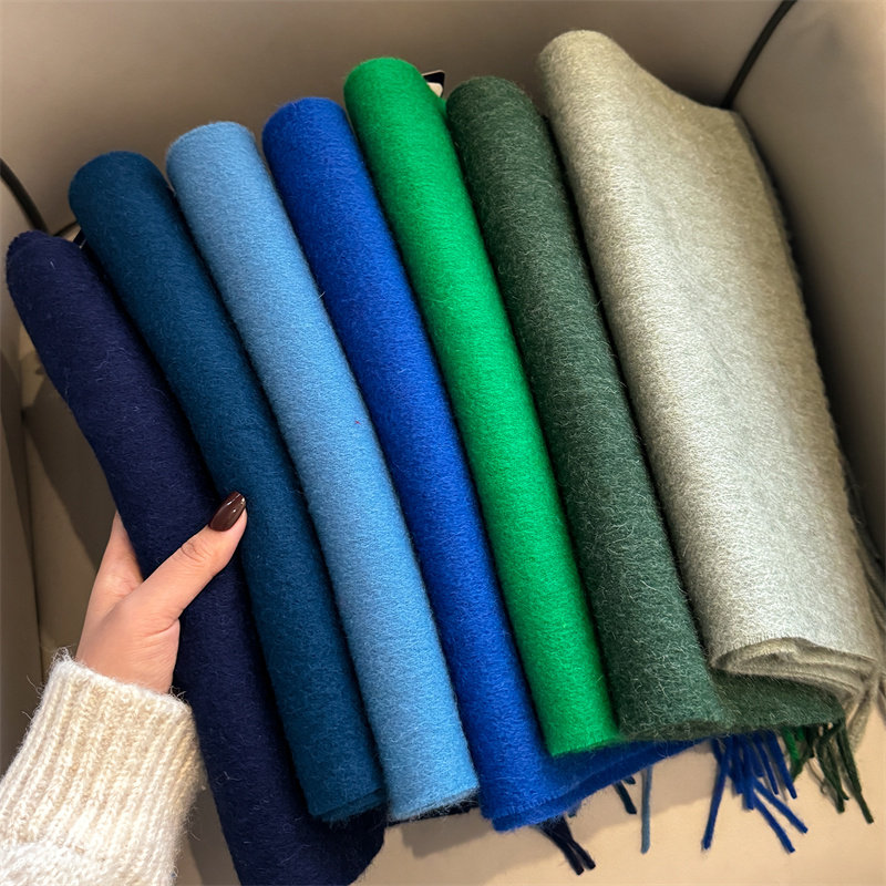 100%纯羊毛简约纯色围巾2025冬季韩版情侣款百搭软糯保暖格子围脖,淘宝优惠券,粉丝福利购,淘宝优惠卷