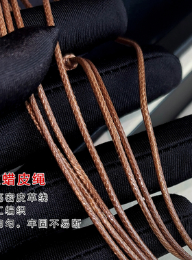 复古小马编绳项链女高级轻奢小众秋冬毛衣链挂绳木马吊坠配饰编织