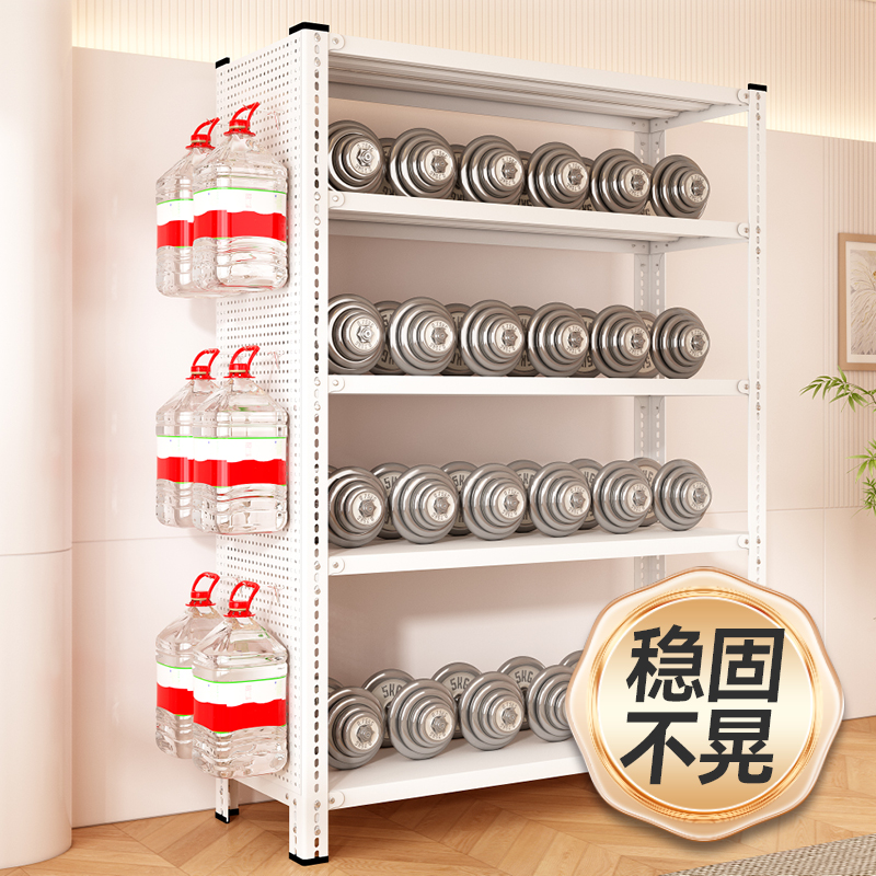 送洞洞板货架多层置物架角钢超市仓库展示架储物落地仓储承重厨房 - 图3