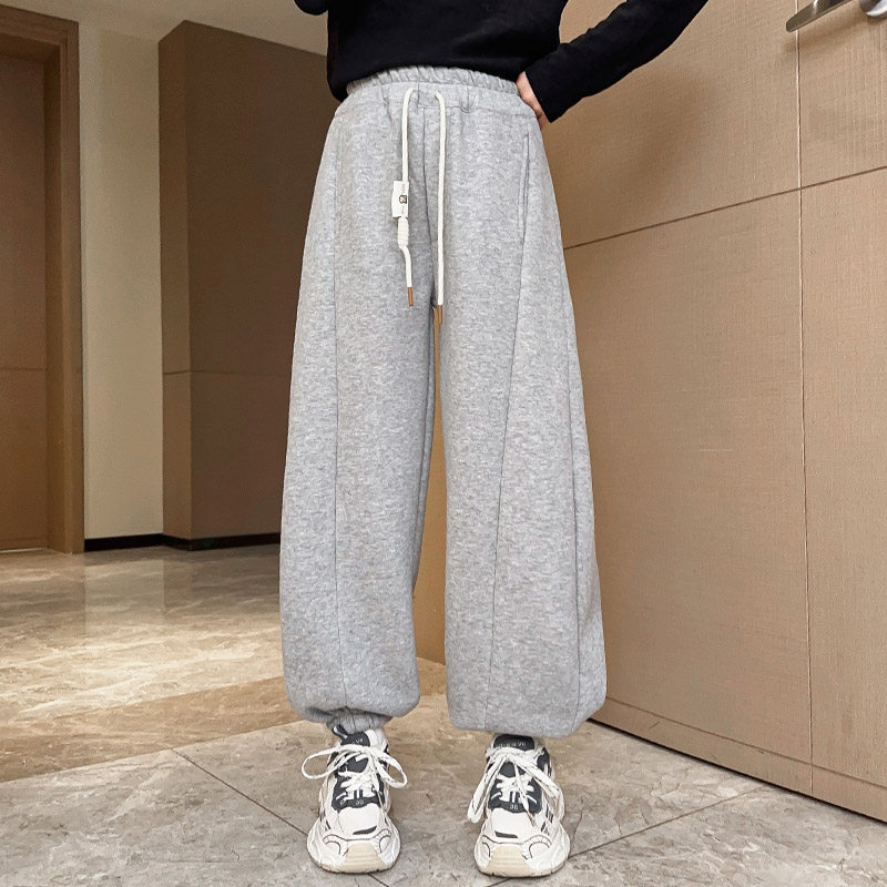 女童加绒裤子秋冬2025新款儿童一体绒卫裤女孩大童运动裤初中学生,淘宝优惠券,粉丝福利购,淘宝优惠卷